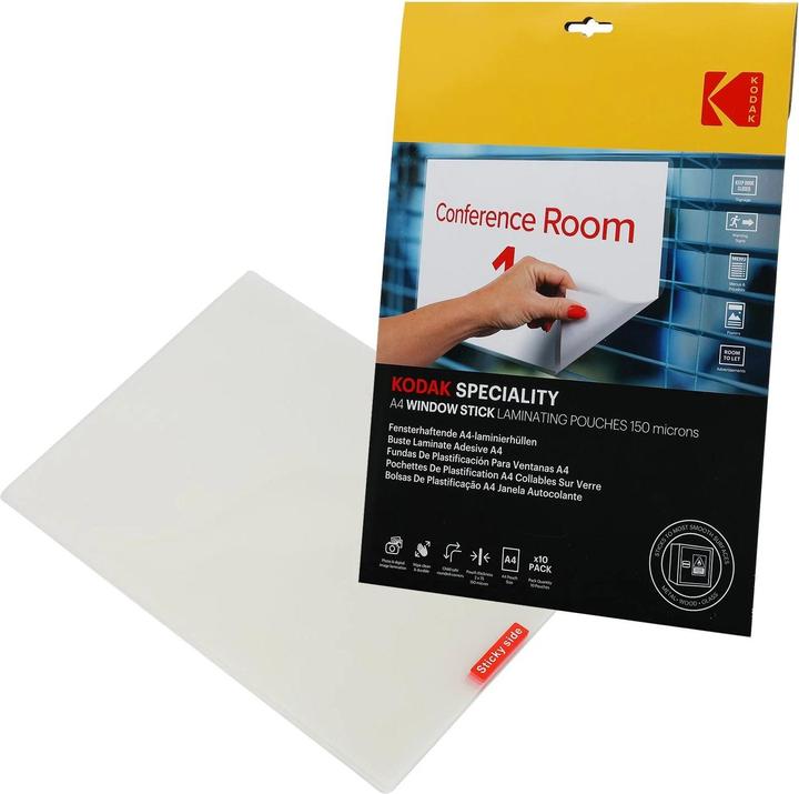 Kodak Film de plastification A4 10 pcs, 150 mcn, adhésif (A4, 10 pièce(s), 150 µm)