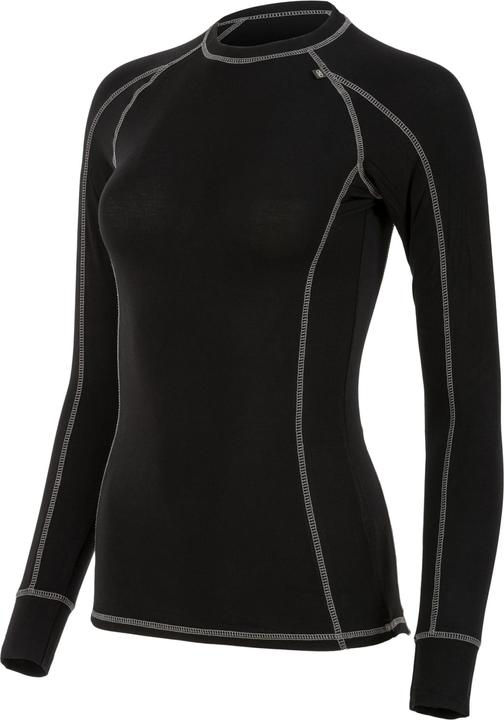 Actual product image Highlander Bamboo 190 Womens L/S Top Black Xs (XS)