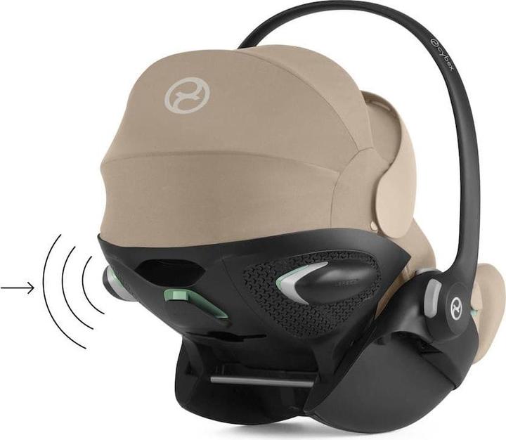 Actual product image Cybex CLOUD G I-SIZE PLUS Almond Beige | beige (Baby car seat, ECE R129/i-Size Standard)