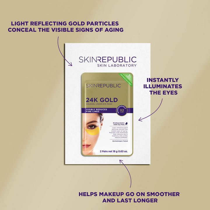Produktbild Skin Republic Gold Aquagel Under Eye Patches