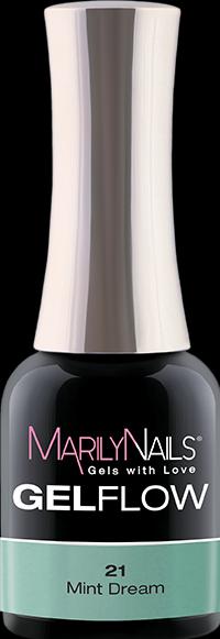 Image du produit Marily Nails GELFLOW - 21 Mint Dream (Rêve de menthe, Vernis à ongles effet gel)