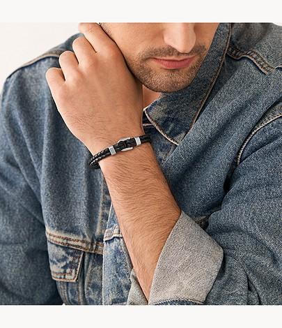 Actual product image Fossil Vintage Casual (18 cm, Stainless steel, Leather)