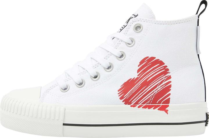 Actual product image British Knights 's canvas trainers with print and embroidery kaya mid (36)