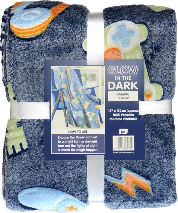 Image du produit AOC RJM Glow In The Dark Couverture en laine polaire (152 x 127 cm)