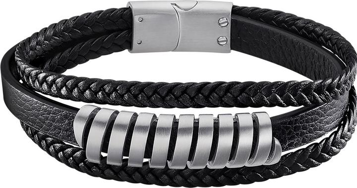 Produktbild Lotus Style - MenÂ's leather bracelet Urban Man LS2208-2 / 1 (22 cm, Edelstahl, Leder)