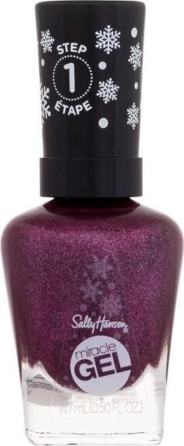 Immagine prodotto Sally Hansen Miracle Gel Sugar Plum Kisses Long Lasting Gel-Like Formula (Baci alla prugna, Smalto per unghie effetto gel)
