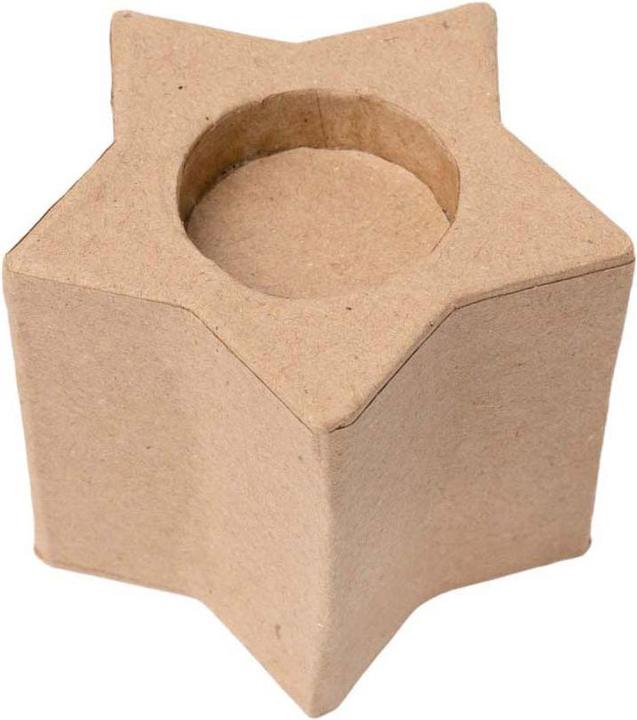 Produktbild Colorations - Teelichthalter aus Pappmaché - Stern, 6 Stk.