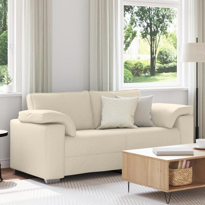 Produktbild VidaXL Sofa Beige Polyester 2,5-Sitzer Abnehmbare Bezüge Sofa (2.5-Sitzer)