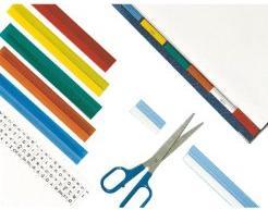 Produktbild Leitz Vollsicht-Reiter, transparent farbig, aus Folie Streifenbreite: 200 mm, sortiert in den Farb