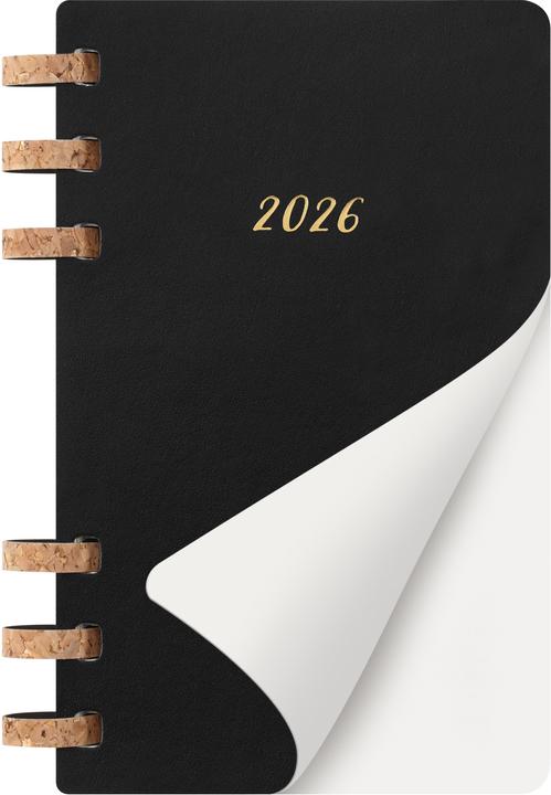 Produktbild Moleskine 12mSpiralLife 2026 LG SC Swz (13 x 21 cm, Englisch)