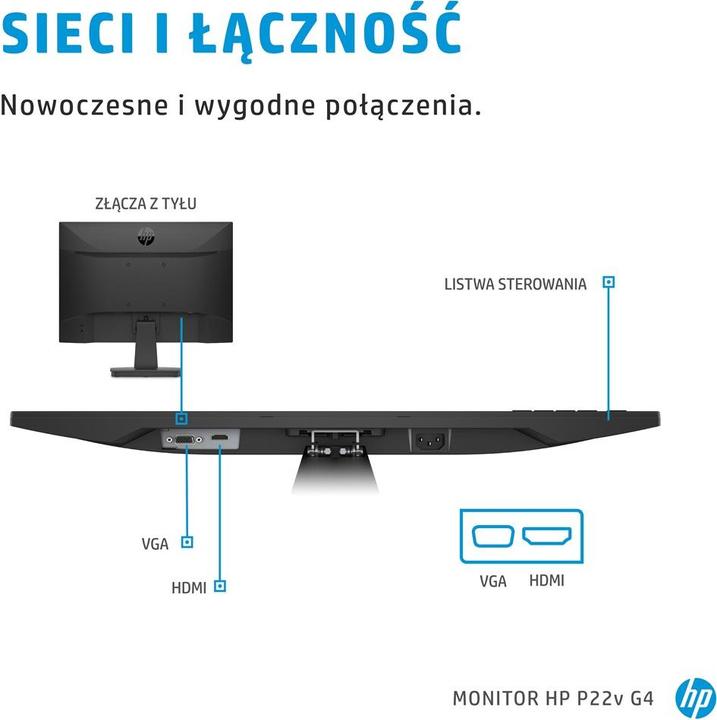 Image du produit HP P22v G4 P-Series (1920 x 1080 pixels, 22")