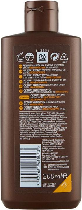 Immagine prodotto Piz Buin Allergia (Crema solare, SPF 30, 200 ml, 150 g)