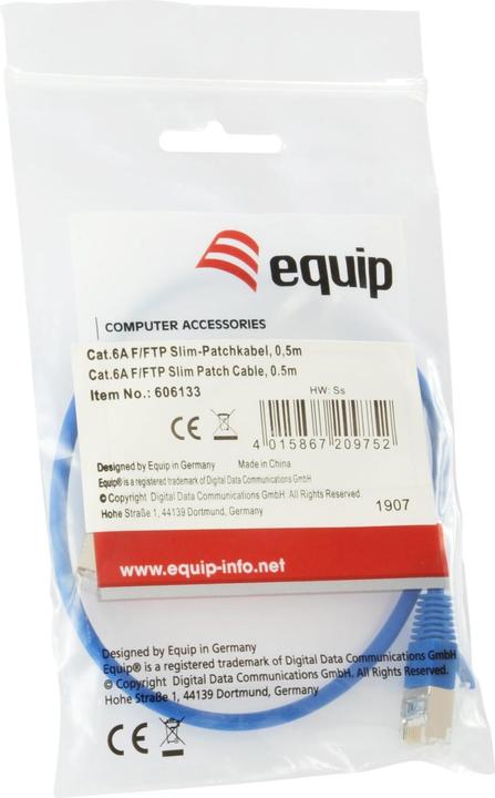 Produktbild equip Patchkabel (F/FTP, CAT6a, 5 m)