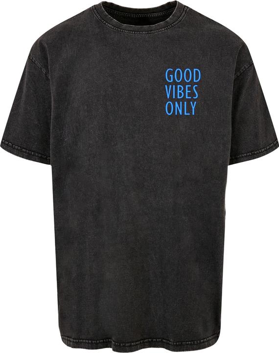 Merchcode Good Vibes Only Acid Washed Heavy Oversized Tee - 112857 (XXL)