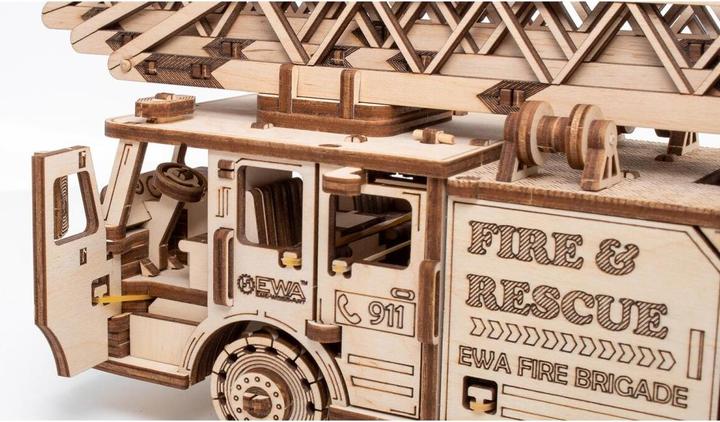 Actual product image Eco Wood Art Fire truck