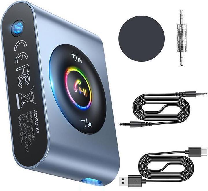 Actual product image Joyroom Bluetooth 5.3 AUX receiver JR-CB1 (grey) (Receiver)