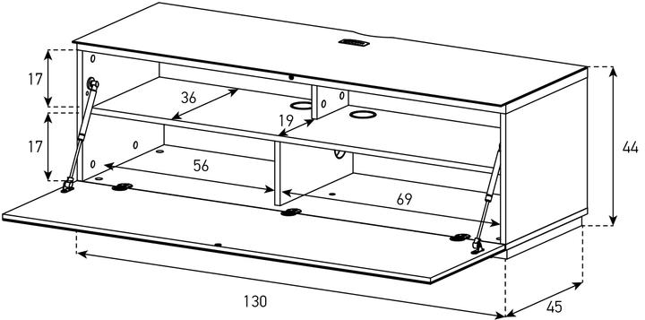 Image du produit Sonorous STA130F (130 x 45 x 45 cm)