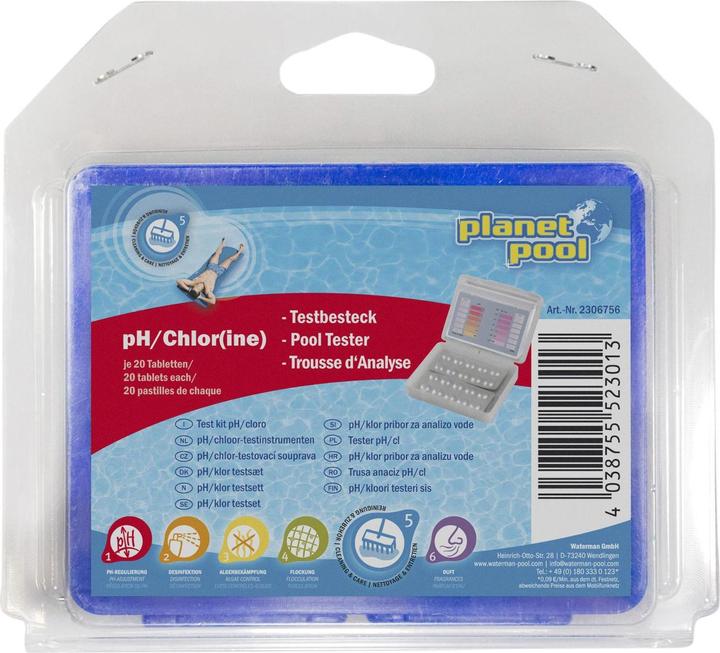 Planet Pool pH/Chlor Testbesteck (130 g)