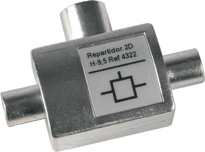 Produktbild Televes TV-Zweigeräteverteiler 1xBuchse/2xStecker VFS2N (Verteiler)