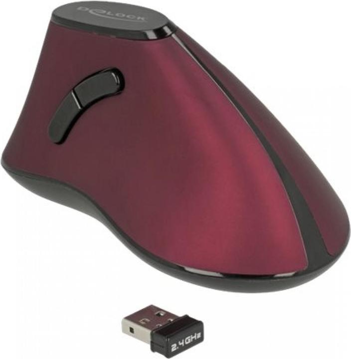 Image du produit Delock 12528 Souris 5 boutons SANS FIL, rouge (Sans fil)