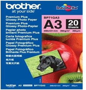Produktbild Brother Premium Plus Glossy (260 g/m², A3, 20 x)