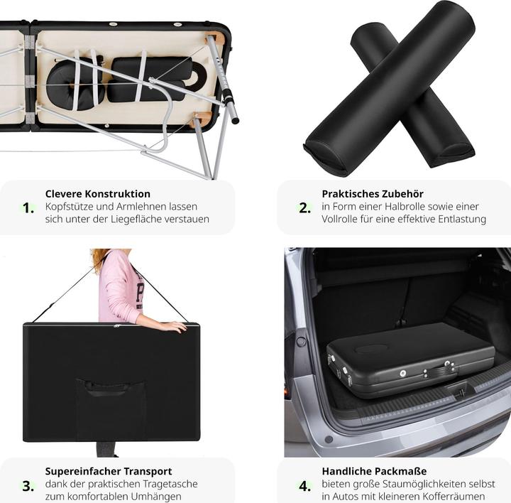 Produktbild tectake 2 Zonen Massageliege