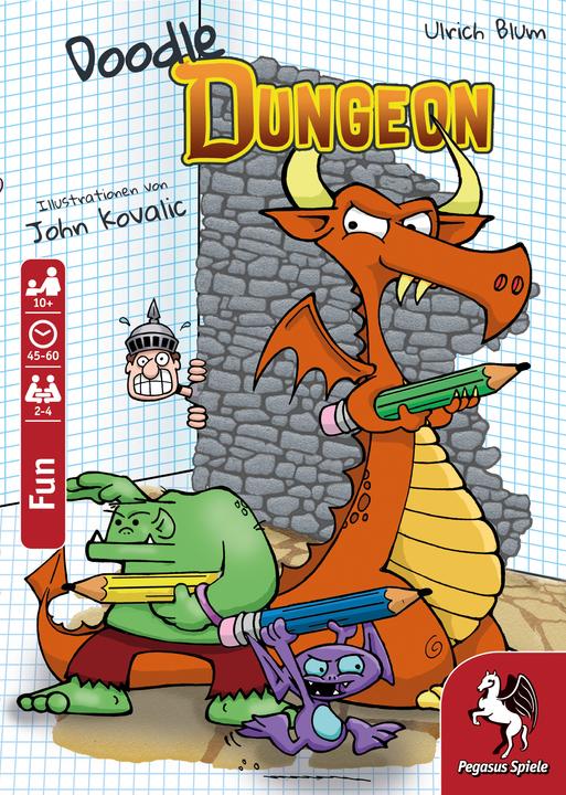 Produktbild Pegasus 51846G - Doodle Dungeon, Brettspiel, 2-4 Spieler, ab 10 Jahren (DE-Ausgabe) (Deutsch)