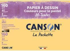 Produktbild Canson Zeichenpapier Mi-Teintes, leuchtende Farben (A3)