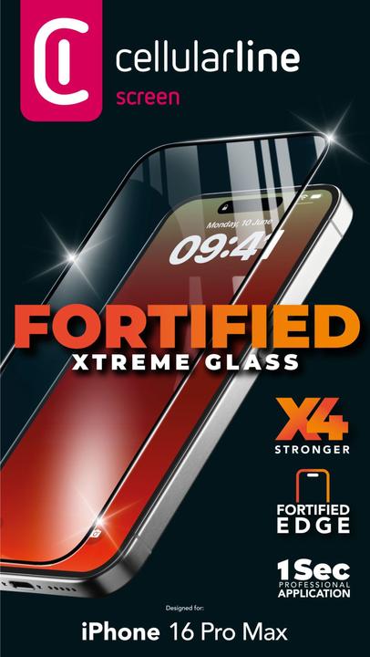 Immagine prodotto Cellularline Vetro Xtreme (1 Pezzo/i, Apple iPhone 16 Pro Max)