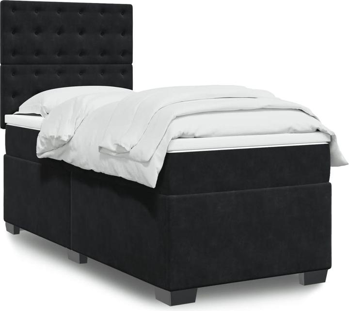 Produktbild VidaXL Bo x springbett mit Matratze 120 x 200 cm Samt (120 x 200 cm, 120 x 200 cm)