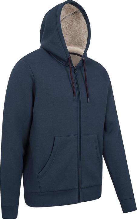 Immagine prodotto Mountain Warehouse Dalton Felpa con Cappuccio e Zip Intera Foderato di Borg Uomo (4XL)