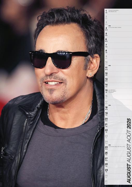 Actual product image Bruce Springsteen Calendar 2025 (30 x 42 cm, Hardcover, German)