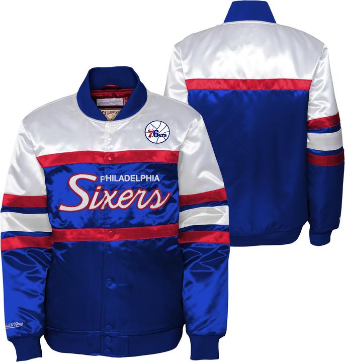 Mitchell & Ness Kinder Heavyweight Satin Jacke - Philadelphia 76ers - US18 (18)