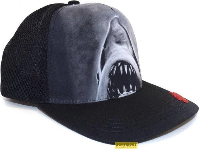 Actual product image Heroes Inc Les Dents de la Mer - Casquette Snapback Noire Impression par sublimation