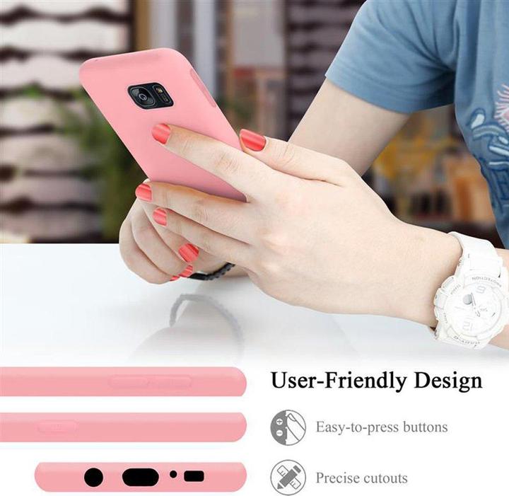 Actual product image Cadorabo TPU Liquid Silicone Case Cover (Samsung Galaxy S7 Edge)