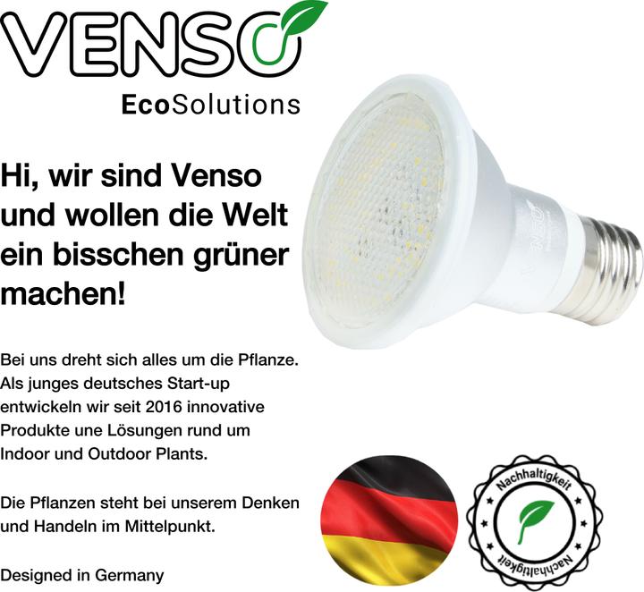 Produktbild Venso E27 Pflanzenlampe "Winter" 7W 120° (LED)