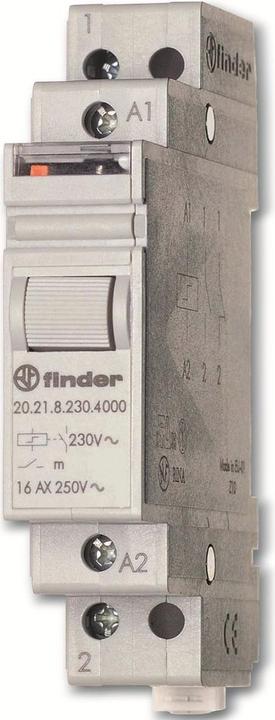 Produktbild Finder Stromstoss-Schalter Hutschiene 1 St. 20.21.8.012.4000 1 Schliesser 12 V/AC 16 A 4000 VA