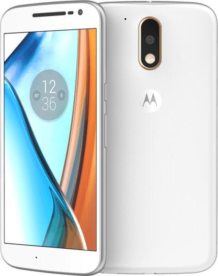 Motorola Moto G4 (16 Go, Blanc, 5.50", Double SIM + SD, 13 Mpx, 4G)