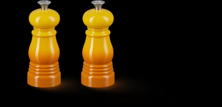 Produktbild Le Creuset Mini Salz- und Pfeffermühlen Set dunkelgelb (Pfeffer, Salz)