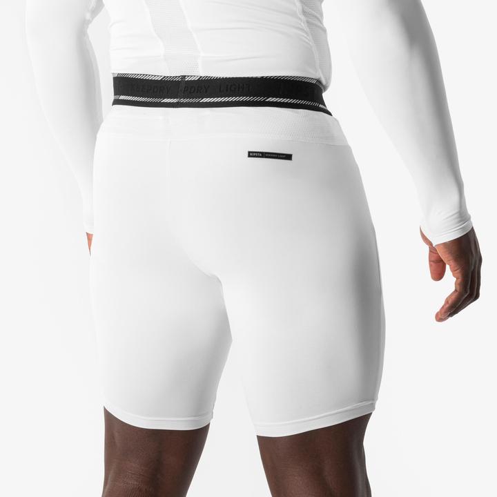 Immagine prodotto Kipsta Damen/Herren Fussball Funktionsshorts - Keepdry Light weiss (L)