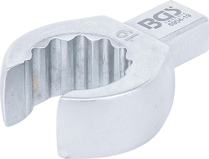BGS Einsteck-Ringschlüssel offen 19 mm Aufnahme 9 x 12 mm (19 mm)