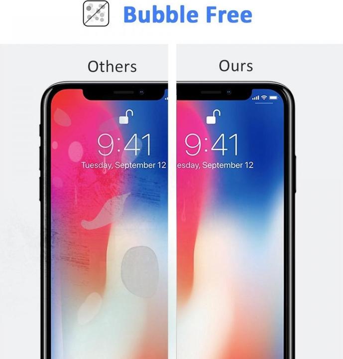 Image du produit Screenguard Apple iPhone X Full Screen Protective Glass 2.5D 9H (1 pièce(s), Apple iPhone X)