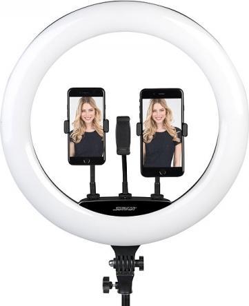Produktbild Somikon XL-LED-Ringlicht mit Smartphone-Halter (Ringleuchte)