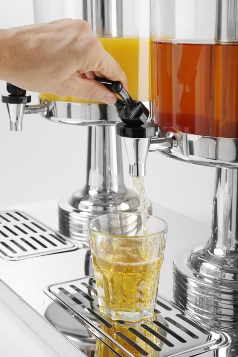 Image du produit Hendi Distributeur de jus 2x8 l PC acier inoxydable