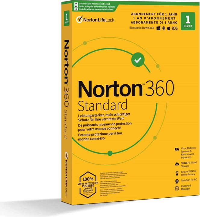 Immagine prodotto Norton 360 Standard (1 Utente, 12 mesi)