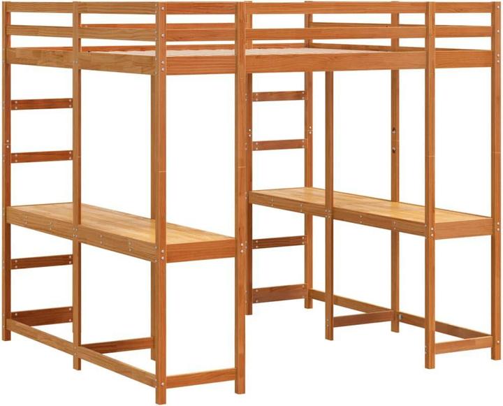 Actual product image VidaXL Loft bed with desk & ladder (140 x 200)