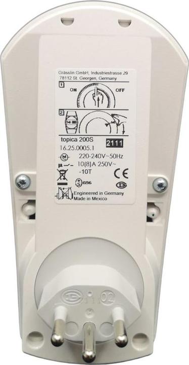 Actual product image Elbro Plug timer analog TOPICA 200 (CH)