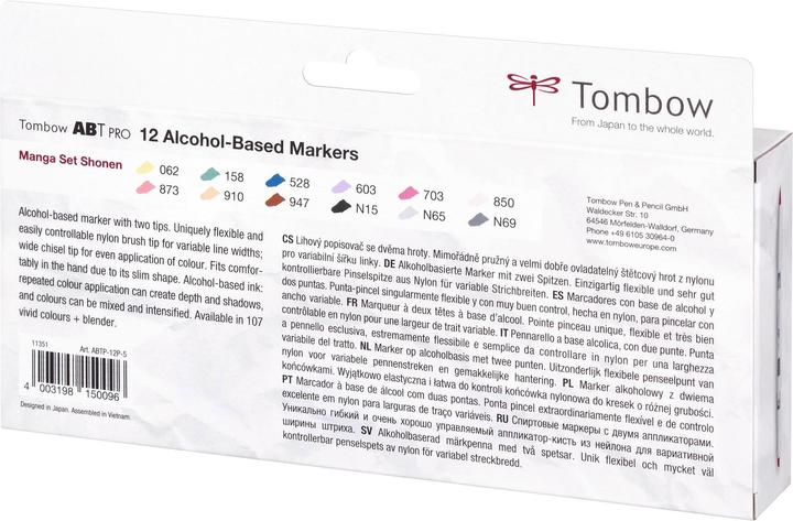 Immagine prodotto Tombow Penna a doppio pennello ABT Pro (Multicolore, 12 x)
