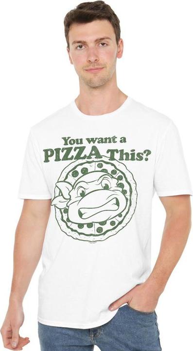 Immagine prodotto Teenage Mutant NT You Want A Pizza Me Maglietta Uomo (4XL)