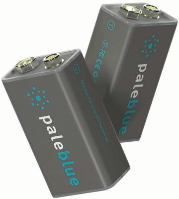 Actual product image Pale Blue PB-9V (2 pcs., 9V Block, 500 mAh)
